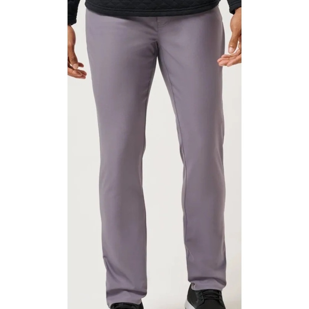 TravisMathew Open to Close 2.0 Golf‎ Pants Mens 36 Grey Stretch Flawed